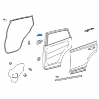 OEM Toyota RAV4 Prime Outer Seal Diagram - 67845-0R010