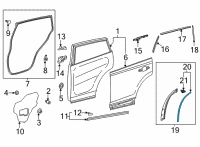 OEM Toyota RAV4 Prime Weatherstrip Diagram - 67888-0R010