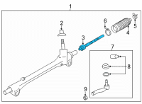 OEM 2014 Scion FR-S Tie Rod Diagram - SU003-00832