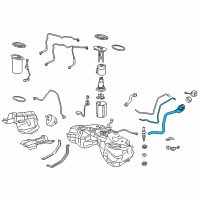 OEM 2017 Lexus GS450h Pipe Sub-Assembly, Fuel Diagram - 77201-30550