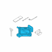 OEM Kia Sedona Jack Assembly Diagram - 091104D001