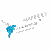 OEM 2019 Chevrolet Bolt EV MOTOR ASM-R/WDO WPR Diagram - 42646736