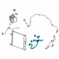 OEM 2017 Chevrolet Camaro Hose-Radiator Inlet Diagram - 84128879