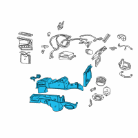 OEM 2001 Ford Mustang Housing Assembly Diagram - 3R3Z-19850-AA