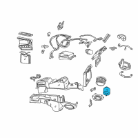 OEM Ford Mustang Blower Motor Diagram - 2R3Z19805BA