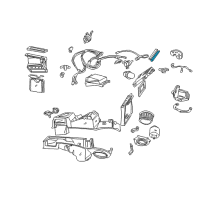 OEM 2004 Ford Mustang Evaporator Core Seal Diagram - F4ZZ-19A672-B