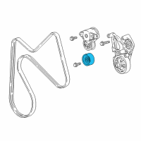 OEM 2021 Chevrolet Colorado Serpentine Idler Pulley Diagram - 94722018