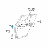 OEM 2014 Toyota Yaris Upper Hinge Diagram - 68750-0H010