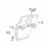 OEM 2018 Toyota C-HR Lock Cable Diagram - 69730-F4010