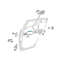 OEM 2019 Toyota C-HR Lock Cable Diagram - 69770-F4011