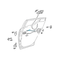 OEM Toyota C-HR Lock Cable Diagram - 69770-F4010