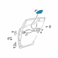 OEM 2018 Toyota C-HR Handle, Outside Diagram - 69230-F4010-A0