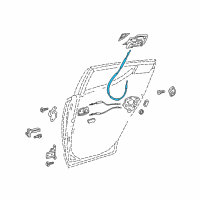 OEM 2018 Toyota C-HR Lock Cable Diagram - 69730-F4030