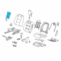 OEM 2014 Chevrolet Camaro Seat Back Heater Diagram - 22787239