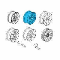 OEM 2011 Lincoln MKT Wheel, Alloy Diagram - BE9Z-1007-A