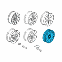 OEM 2013 Ford Police Interceptor Sedan Wheel, Spare Diagram - 8A5Z-1007-D