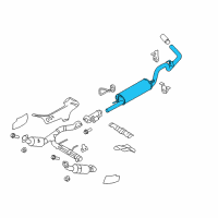 OEM 2009 Ford F-150 Muffler Diagram - 9L3Z-5230-A