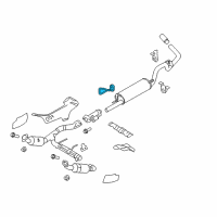 OEM 2011 Ford F-150 Muffler Front Bracket Diagram - AL3Z-5260-B