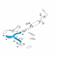 OEM 2009 Ford F-150 Catalytic Converter Diagram - 9L3Z-5E212-D