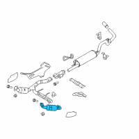 OEM Ford F-150 Catalytic Converter Diagram - 9L3Z-5E212-A