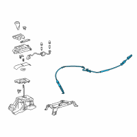 OEM Lexus ES300h Cable Assembly, Transmission Diagram - 33820-33350