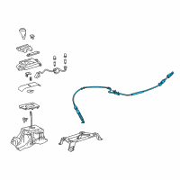 OEM 2017 Toyota Camry Shift Control Cable Diagram - 33820-06400