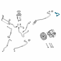 OEM 2012 Ford F-350 Super Duty Upper Pressure Tube Diagram - 7C3Z-3F887-B
