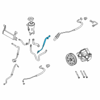 OEM 2012 Ford F-350 Super Duty Upper Return Hose Diagram - BC3Z-3A713-T