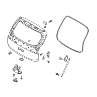 OEM 2022 Kia Telluride Ball Joint-Hood Lift Diagram - 81163J5100