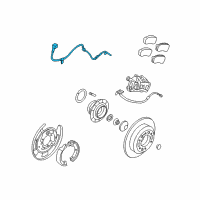 OEM 2008 Kia Sedona Sensor Assembly-Abs Rear Wheel Diagram - 956804D000