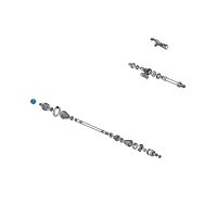 OEM Honda Nut, Spindle Diagram - 90305-S1A-000