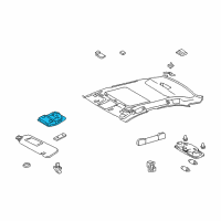 OEM 2007 Lexus IS250 Lamp Assy, Map Diagram - 81260-53070-A0