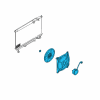 OEM Kia Optima Blower Assembly-Radiator Diagram - 253803D180