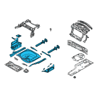 OEM 2010 BMW 528i Trunk Floor Diagram - 41-00-7-111-212