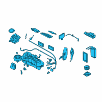 OEM Lincoln Navigator Evaporator Assembly Diagram - 6L1Z-19B555-DA