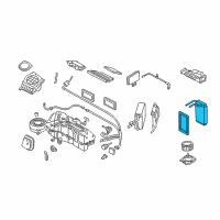 OEM Lincoln Mark LT Heater Core Diagram - H2MZ-18476-P