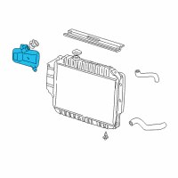 OEM 1998 Ford E-150 Econoline Reservoir Tank Diagram - 4C2Z-8A080-BC