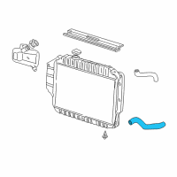 OEM Ford E-150 Econoline Lower Hose Diagram - XC2Z-8286-CA