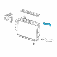 OEM 1997 Ford E-150 Econoline Upper Hose Diagram - XC2Z-8260-BB