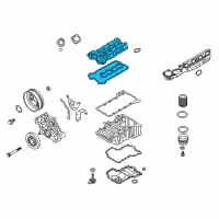 OEM 2016 BMW M6 Gran Coupe Cylinder Head Cover Diagram - 11-12-8-648-128