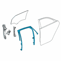 OEM 2018 Cadillac CT6 Run Channel Diagram - 84150963