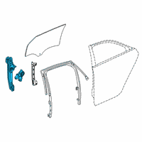 OEM 2017 Cadillac CT6 Window Regulator Diagram - 84546867