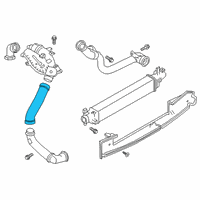 OEM 2019 Infiniti QX50 Hose-Air, Inlet Diagram - 14463-5NA1B