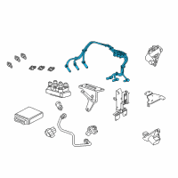 OEM 2009 Ford Mustang Cable Set Diagram - 5U2Z-12259-BA