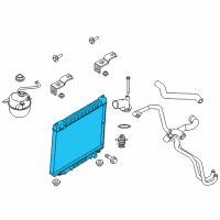 OEM 2012 Ford E-350 Super Duty Radiator Assembly Diagram - 9C2Z-8005-D