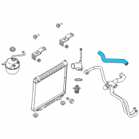 OEM 2002 Ford E-350 Econoline Club Wagon Upper Hose Diagram - YC2Z-8260-DA