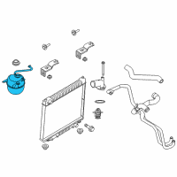 OEM 2010 Ford E-150 Reservoir Tank Diagram - 8C2Z-8A080-C