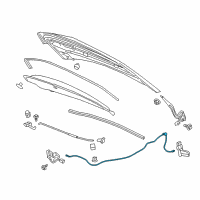 OEM 2016 Chevrolet Cruze Release Cable Diagram - 42690640