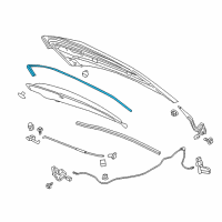 OEM 2018 Chevrolet Cruze Front Weatherstrip Diagram - 84324584