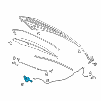 OEM 2018 Chevrolet Cruze Latch Diagram - 13511621